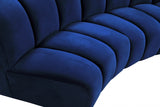 Infinity Blue Modular 10-Piece Sectional from Meridian - Luna Furniture