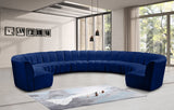 Infinity Blue Modular 10-Piece Sectional from Meridian - Luna Furniture