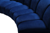 Infinity Blue Modular 10-Piece Sectional from Meridian - Luna Furniture