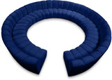 Infinity Blue Modular 12-Piece Sectional from Meridian - Luna Furniture