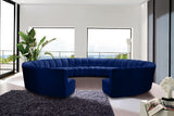 Infinity Blue Modular 12-Piece Sectional from Meridian - Luna Furniture