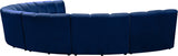 Infinity Blue Modular 7-Piece Sectional from Meridian - Luna Furniture