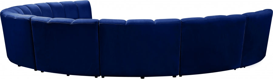 Infinity Blue Modular 8-Piece Sectional from Meridian - Luna Furniture