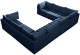 Jacob Blue Velvet Modular Sectional from Meridian - Luna Furniture