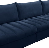 Jacob Blue Velvet Modular Sectional from Meridian - Luna Furniture