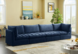 Jacob Blue Velvet Modular Sofa from Meridian - Luna Furniture