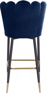 Lily Blue Bar Stool, Set of 2 from Meridian - Luna Furniture