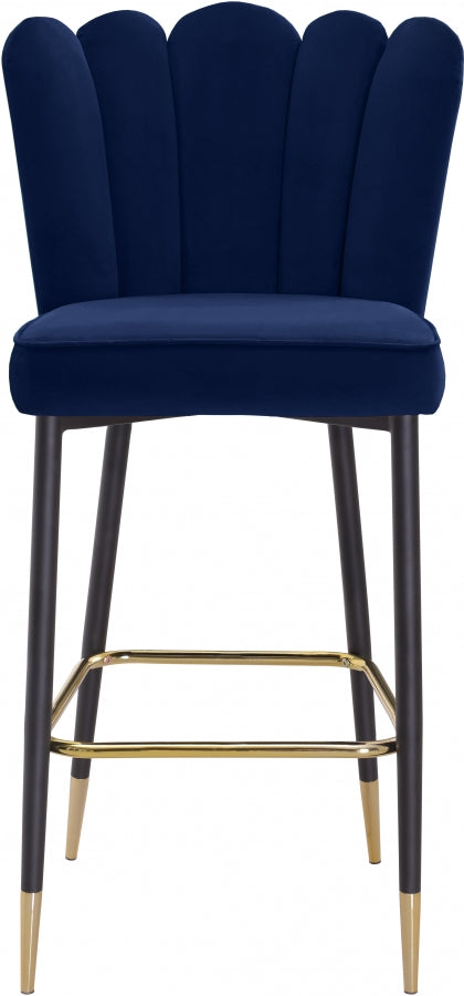 Lily Blue Bar Stool, Set of 2 from Meridian - Luna Furniture