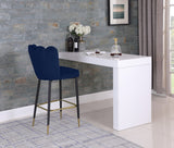 Lily Blue Bar Stool, Set of 2 from Meridian - Luna Furniture