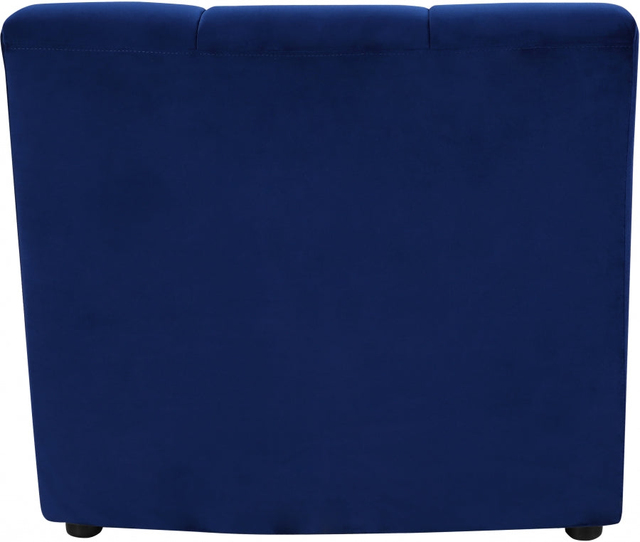 Limitless Blue Modular Velvet Chair from Meridian - Luna Furniture