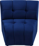 Limitless Blue Modular Velvet Chair from Meridian - Luna Furniture