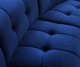 Limitless Blue Modular Velvet Chair from Meridian - Luna Furniture