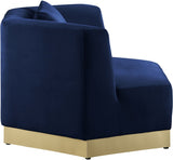 Marquis Blue Velvet Chair from Meridian - Luna Furniture