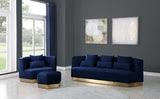 Marquis Blue Velvet Chair from Meridian - Luna Furniture