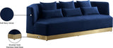 Marquis Blue Velvet Sofa from Meridian - Luna Furniture