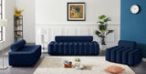 Melody Blue Velvet Chair from Meridian - Luna Furniture