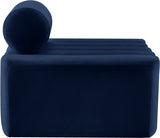 Melody Blue Velvet Chair from Meridian - Luna Furniture