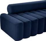 Melody Blue Velvet Chair from Meridian - Luna Furniture