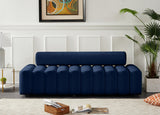 Melody Blue Velvet Sofa from Meridian - Luna Furniture