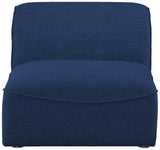 Miramar Blue Modular Armless Chair from Meridian - Luna Furniture