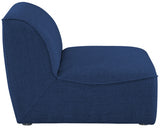 Miramar Blue Modular Armless Chair from Meridian - Luna Furniture