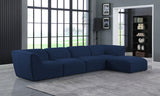 Miramar Blue Modular Sectional from Meridian - Luna Furniture