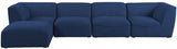 Miramar Blue Modular Sectional from Meridian - Luna Furniture