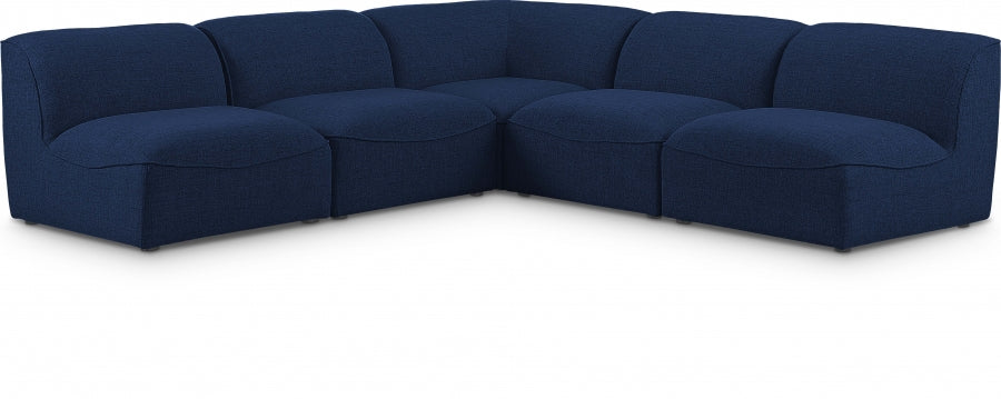 Miramar Blue Modular Sectional from Meridian - Luna Furniture