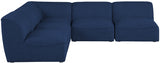 Miramar Blue Modular Sectional from Meridian - Luna Furniture