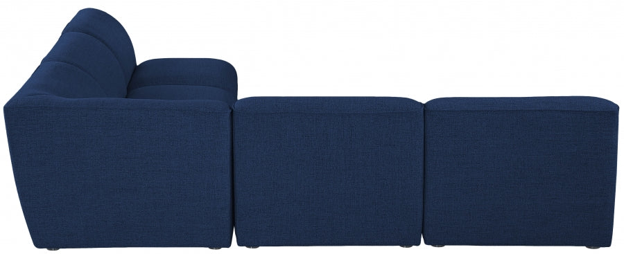 Miramar Blue Modular Sectional from Meridian - Luna Furniture