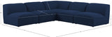 Miramar Blue Modular Sectional from Meridian - Luna Furniture