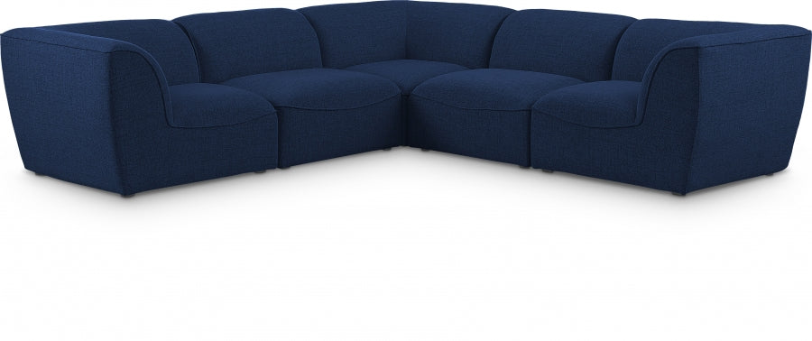 Miramar Blue Modular Sectional from Meridian - Luna Furniture