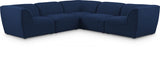 Miramar Blue Modular Sectional from Meridian - Luna Furniture