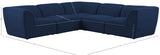 Miramar Blue Modular Sectional from Meridian - Luna Furniture