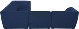 Miramar Blue Modular Sectional from Meridian - Luna Furniture