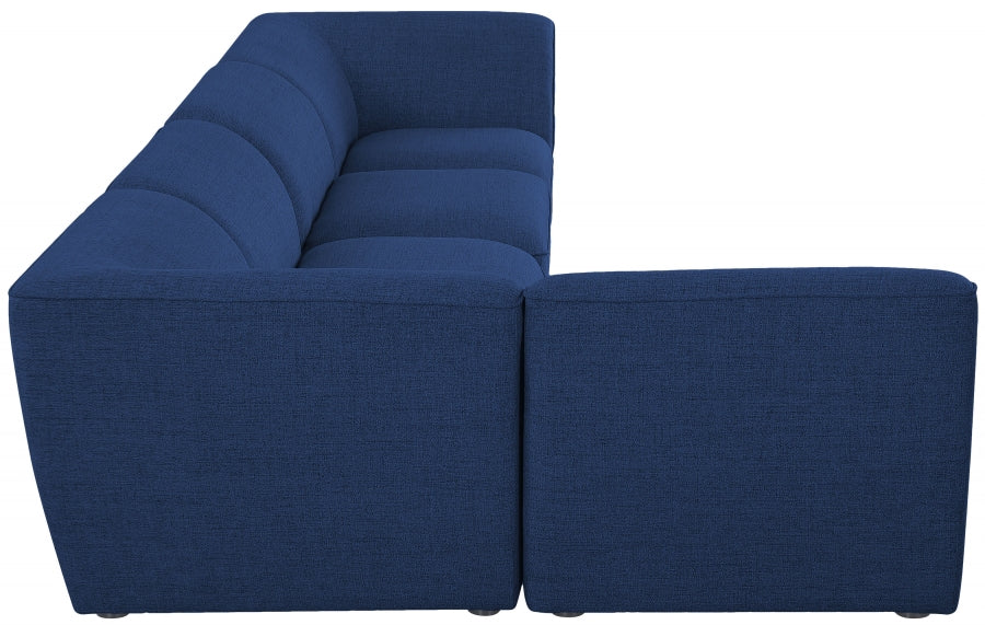 Miramar Blue Modular Sectional from Meridian - Luna Furniture