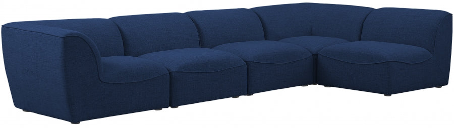 Miramar Blue Modular Sectional from Meridian - Luna Furniture