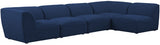 Miramar Blue Modular Sectional from Meridian - Luna Furniture