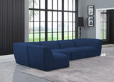 Miramar Blue Modular Sectional from Meridian - Luna Furniture