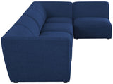 Miramar Blue Modular Sectional from Meridian - Luna Furniture