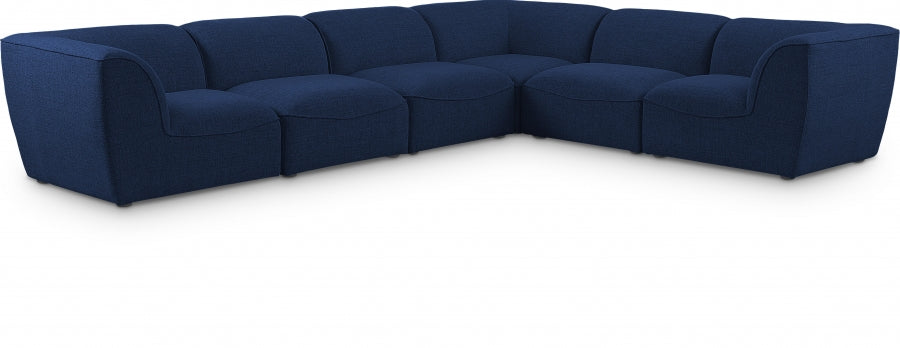 Miramar Blue Modular Sectional from Meridian - Luna Furniture