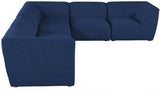 Miramar Blue Modular Sectional from Meridian - Luna Furniture