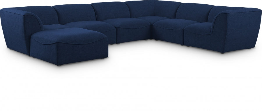 Miramar Blue Modular Sectional from Meridian - Luna Furniture