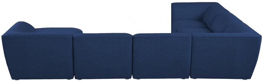 Miramar Blue Modular Sectional from Meridian - Luna Furniture