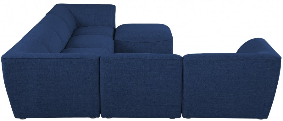 Miramar Blue Modular Sectional from Meridian - Luna Furniture