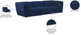 Miramar Blue Modular Sofa from Meridian - Luna Furniture