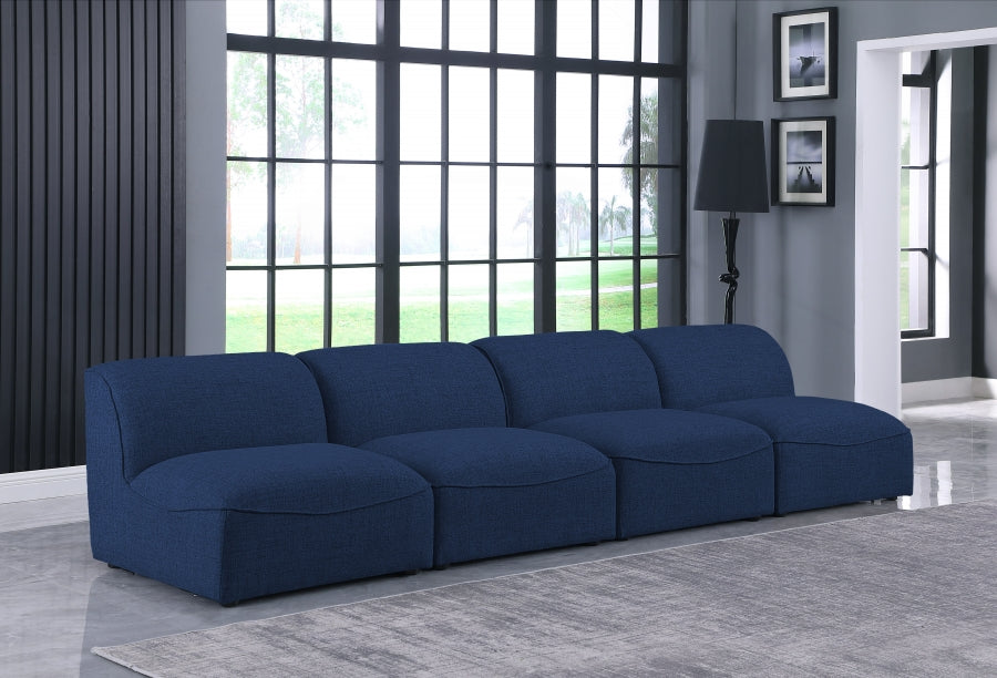 Miramar Blue Modular Sofa from Meridian - Luna Furniture