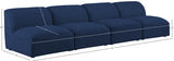 Miramar Blue Modular Sofa from Meridian - Luna Furniture