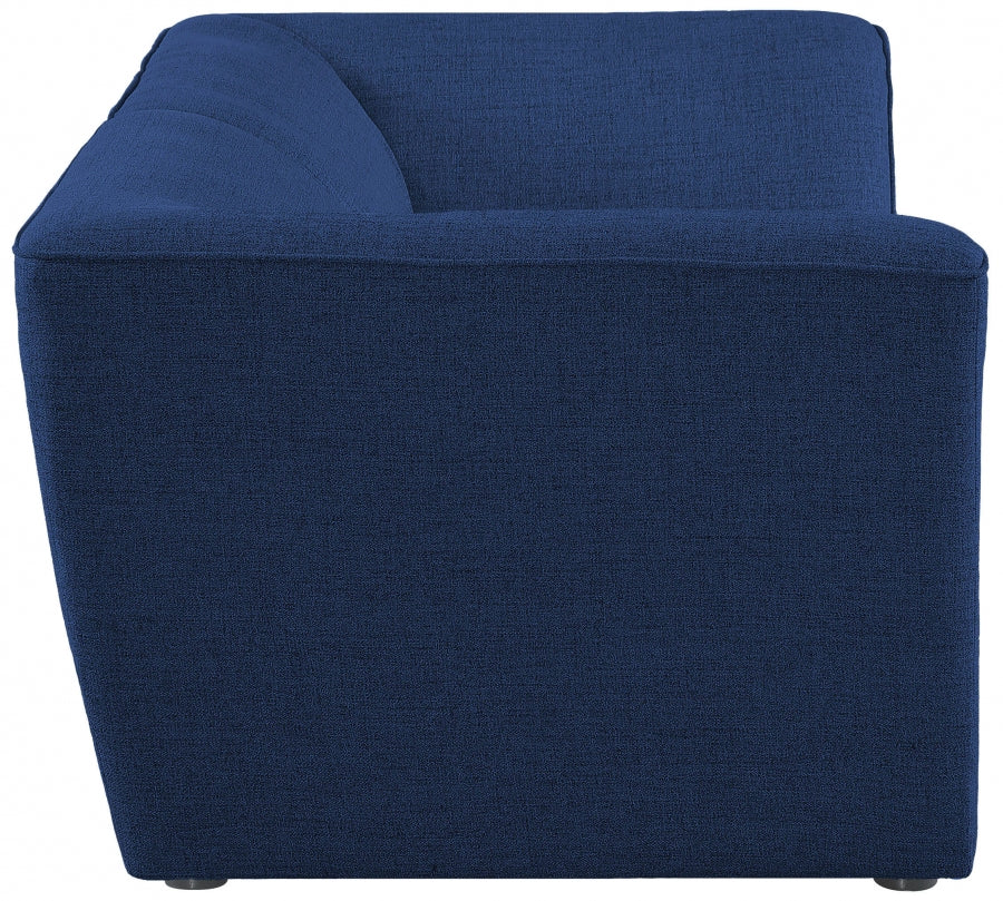 Miramar Blue Modular Loveseat from Meridian - Luna Furniture