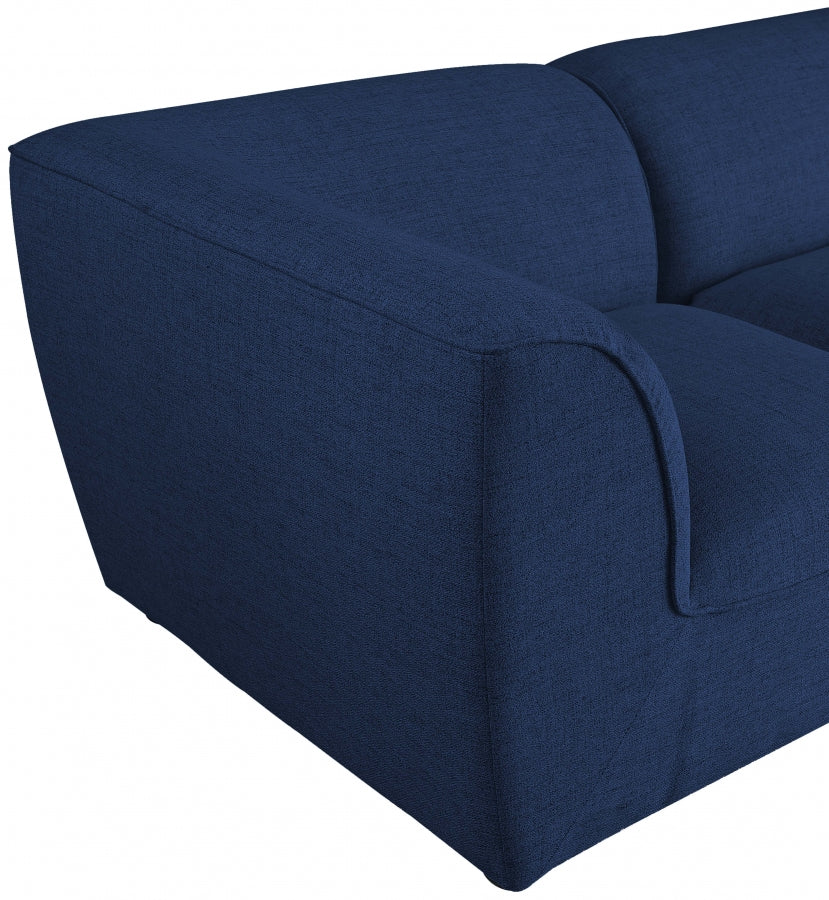 Miramar Blue Modular Loveseat from Meridian - Luna Furniture